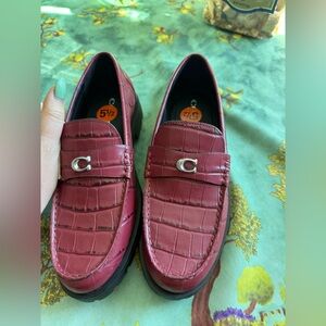 New without box! Coach Jocelyn Lug Sole Loafers EU 36- US5.5